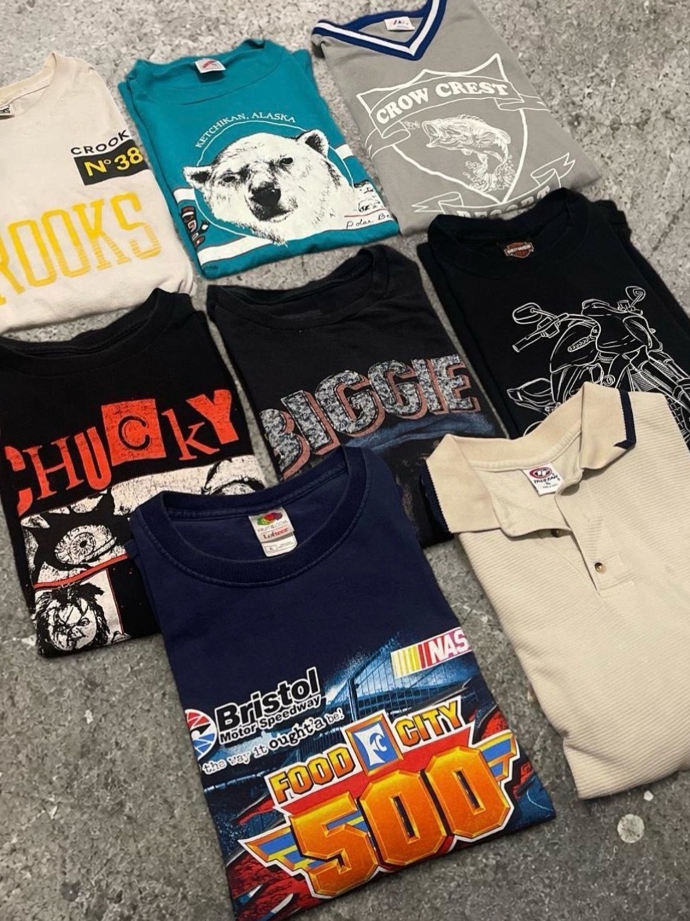 90s & Y2K Men’s Graphic T-Shirt Nascar Casual Wear Reseller 8 Piece Bundle XL